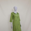 Cotton Hand Embroidered Mirror Work Kurti