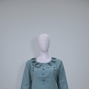 Cotton Hand Embroidered Mirror Work Kurti