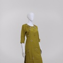 Cotton Hand Embroidered Mirror Work Kurti