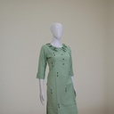 Cotton Hand Embroidered Mirror Work Kurti