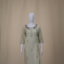 Cotton Hand Embroidered Mirror Work Kurti
