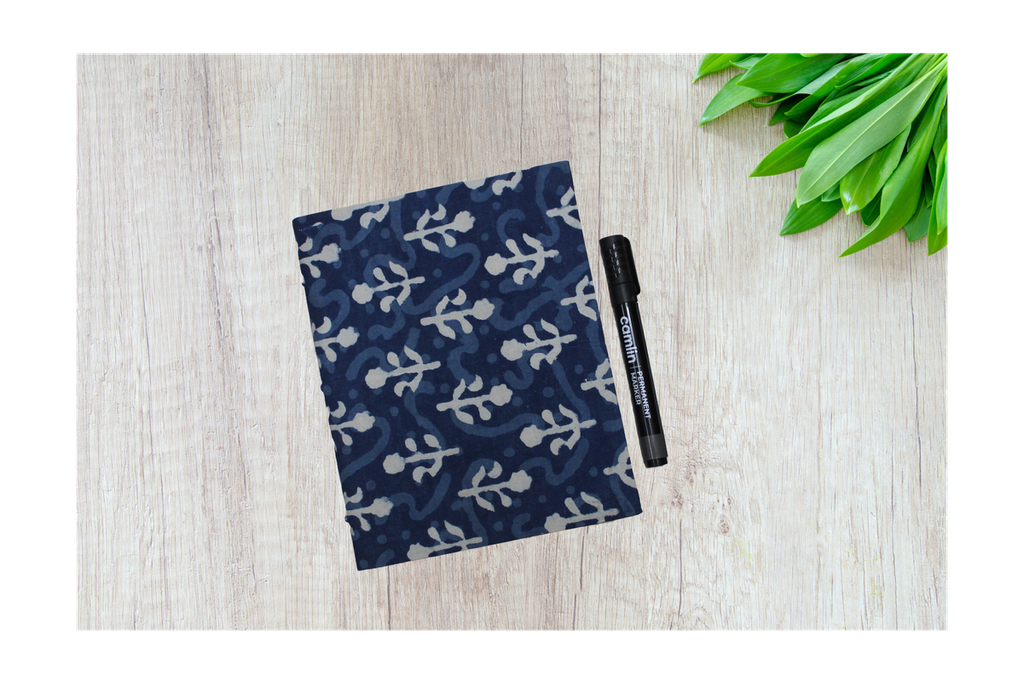 Handmade Diary with Ajrakh Print Cover