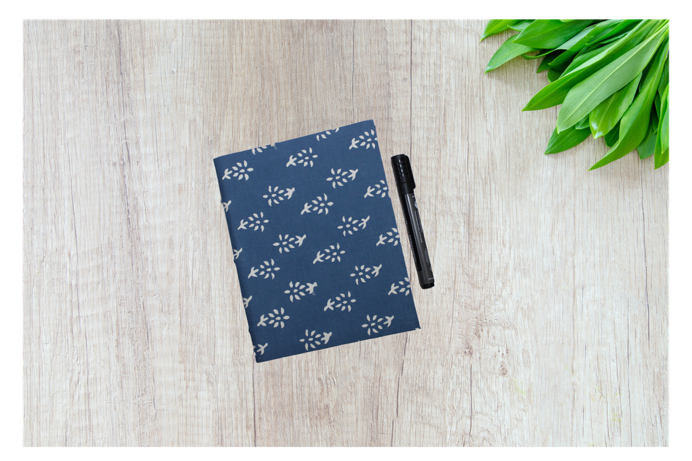 Handmade Diary with Ajrakh Print Cover