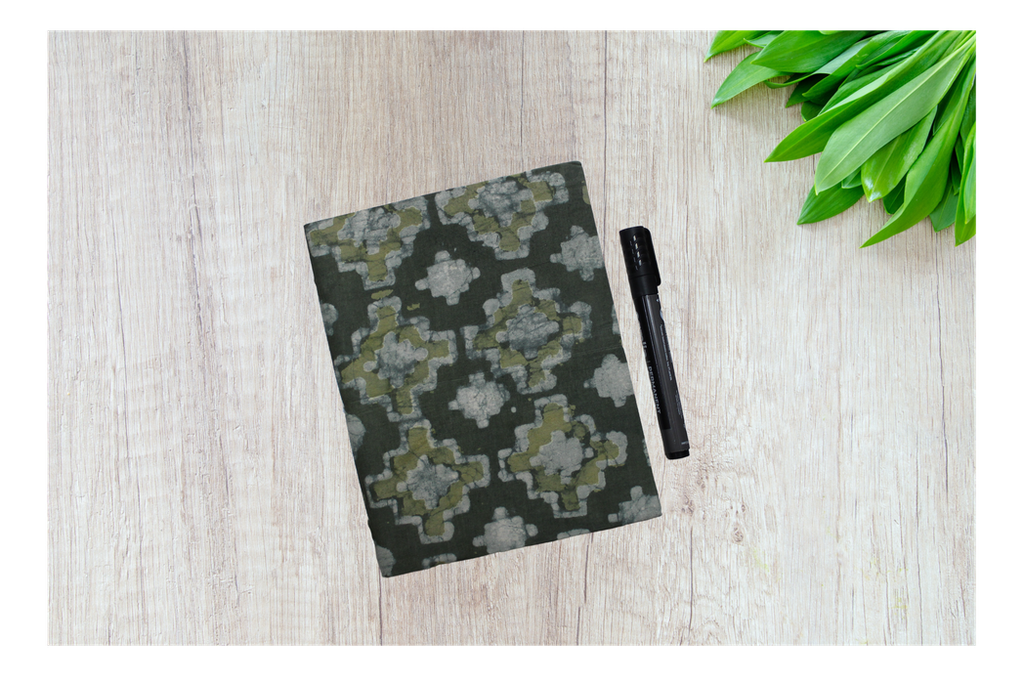 Handmade Diary with Ajrakh Print Cover