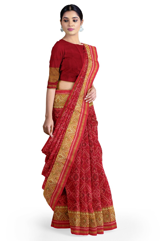 Handloom Single Ikat Silk Patola Saree
