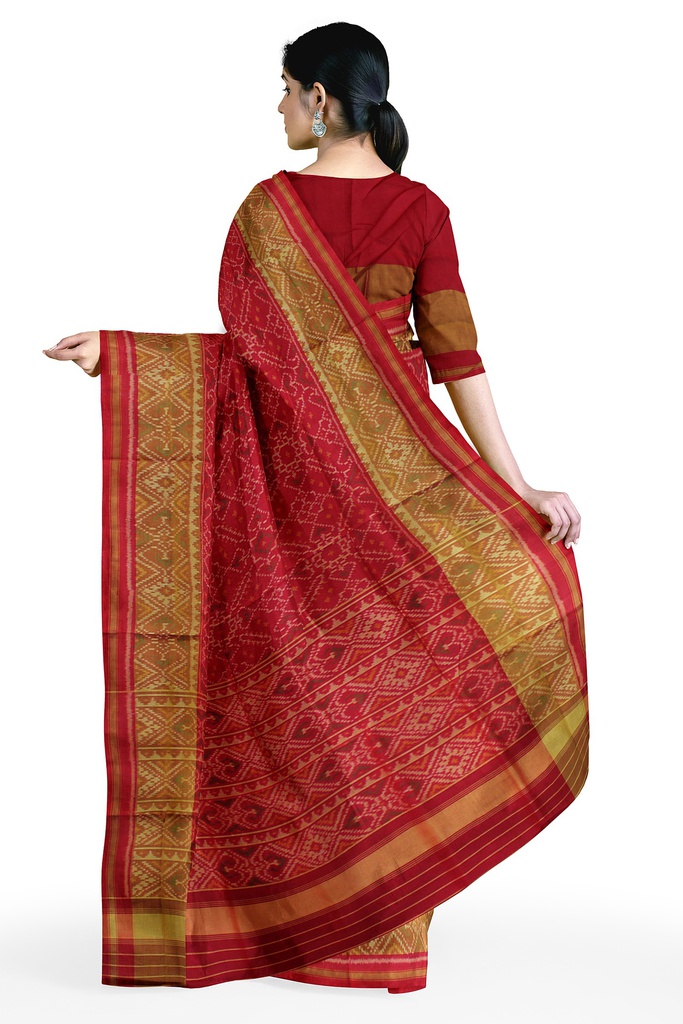 Handloom Single Ikat Silk Patola Saree