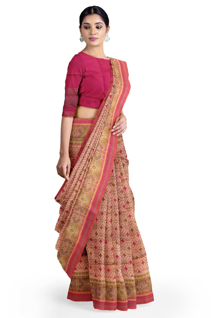 Handloom Single Ikat Silk Patola Saree