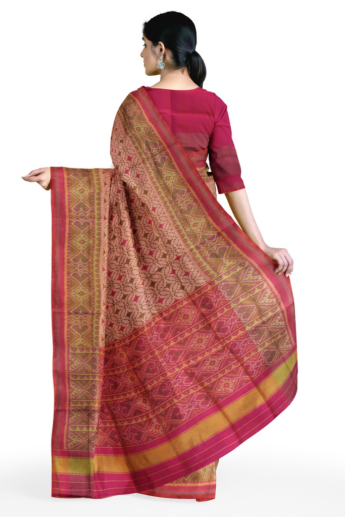 Handloom Single Ikat Silk Patola Saree