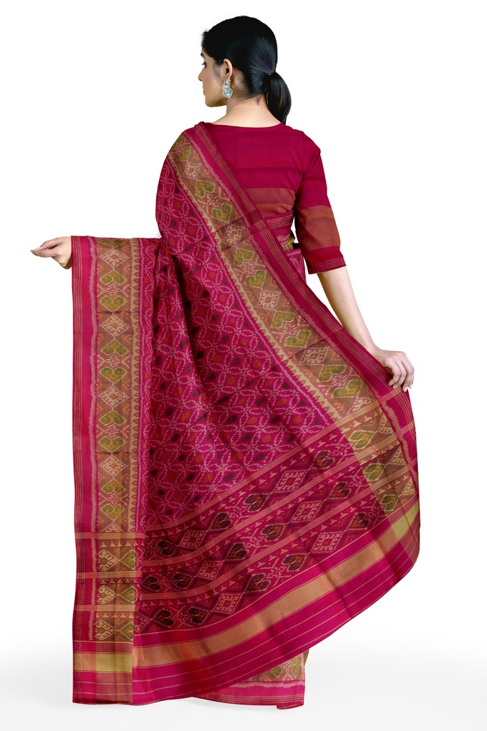 Handloom Single Ikat Silk Patola Saree