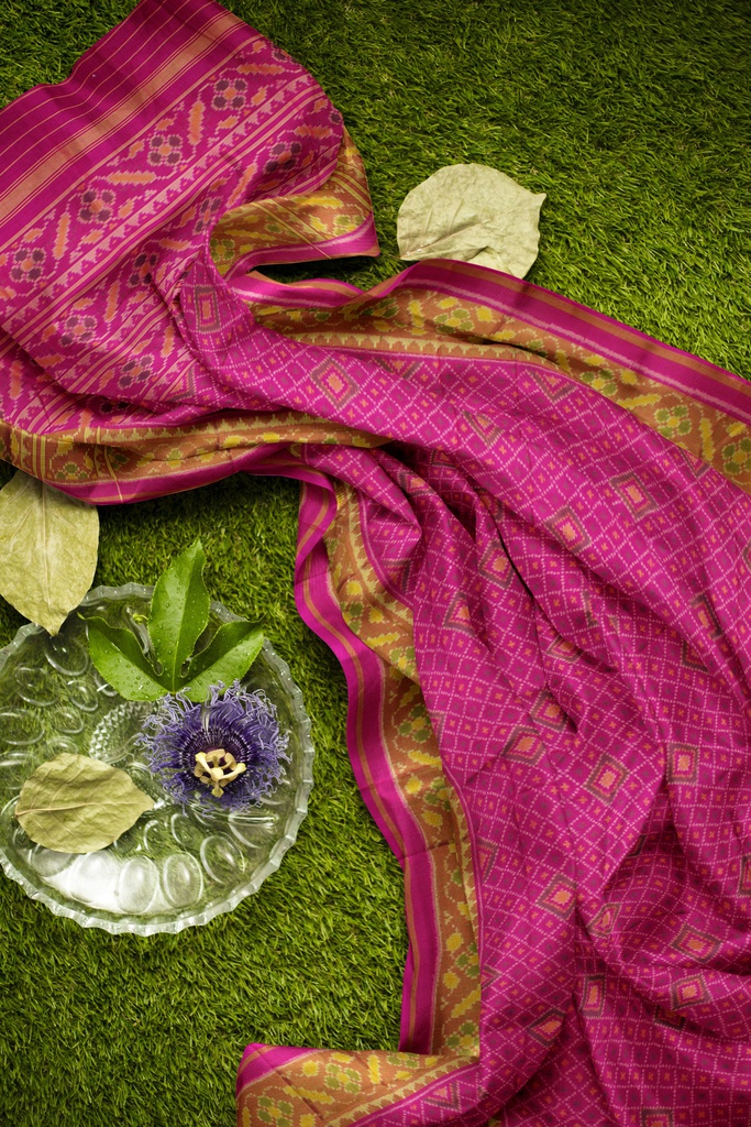 Handloom Single Ikat Silk Patola Saree