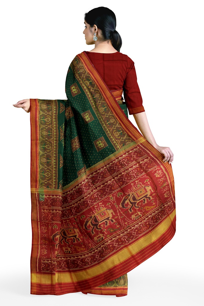 Handloom Single Ikat Silk Patola Saree