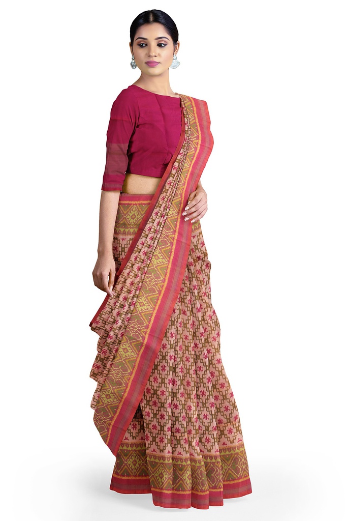 Handloom Single Ikat Silk Patola Saree