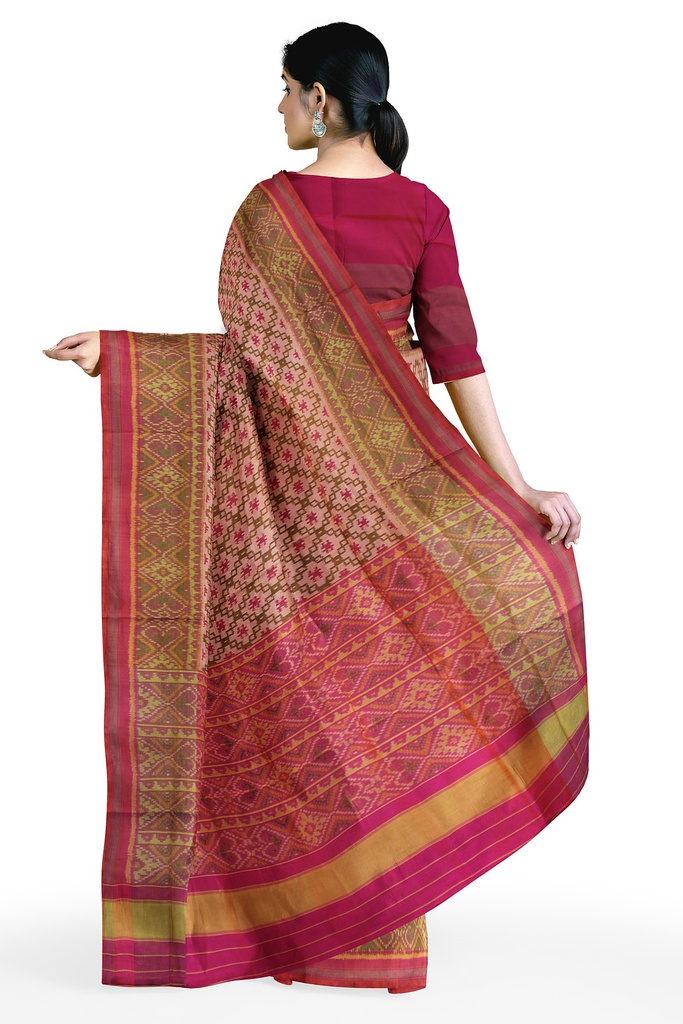 Handloom Single Ikat Silk Patola Saree