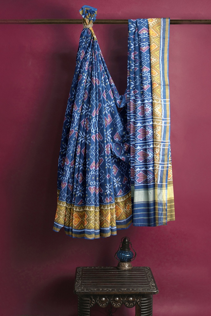 Handloom Single Ikat Silk Patola Saree
