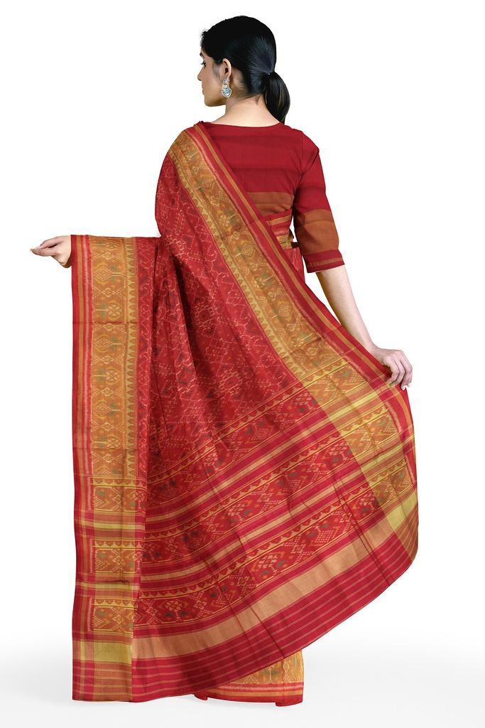 Handloom Single Ikat Silk Patola Saree