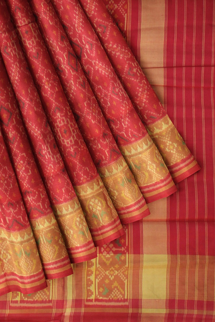 Handloom Single Ikat Silk Patola Saree