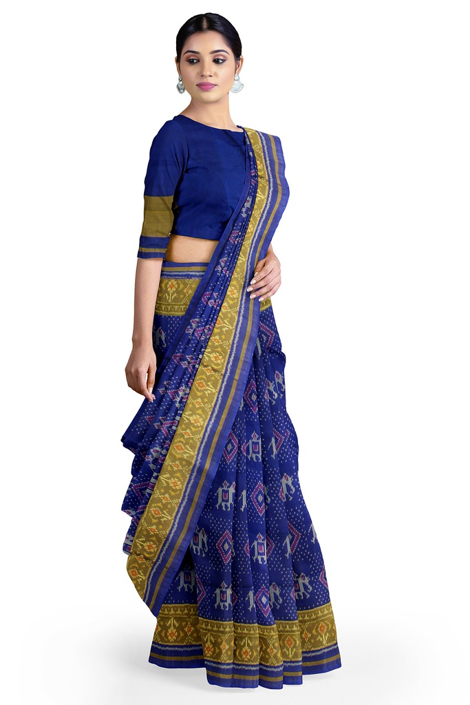 Handloom Single Ikat Silk Patola Saree