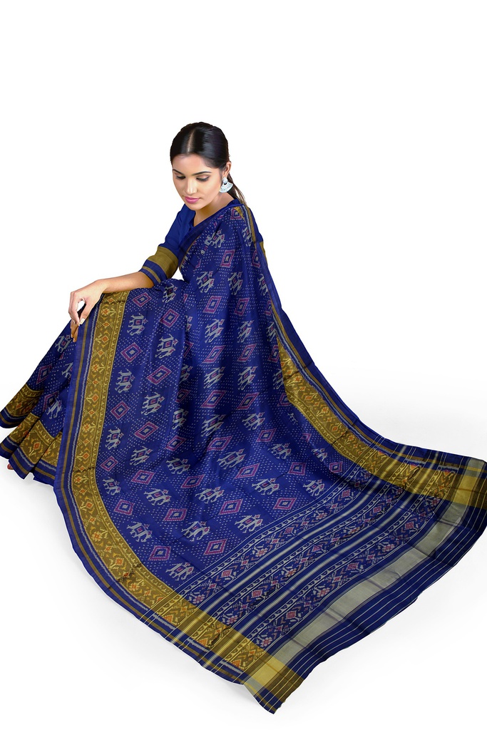 Handloom Single Ikat Silk Patola Saree
