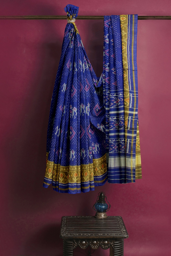 Handloom Single Ikat Silk Patola Saree