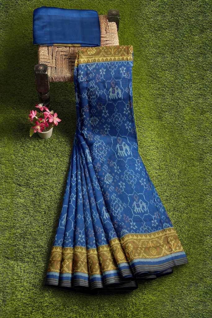 Handloom Single Ikat Silk Patola Saree