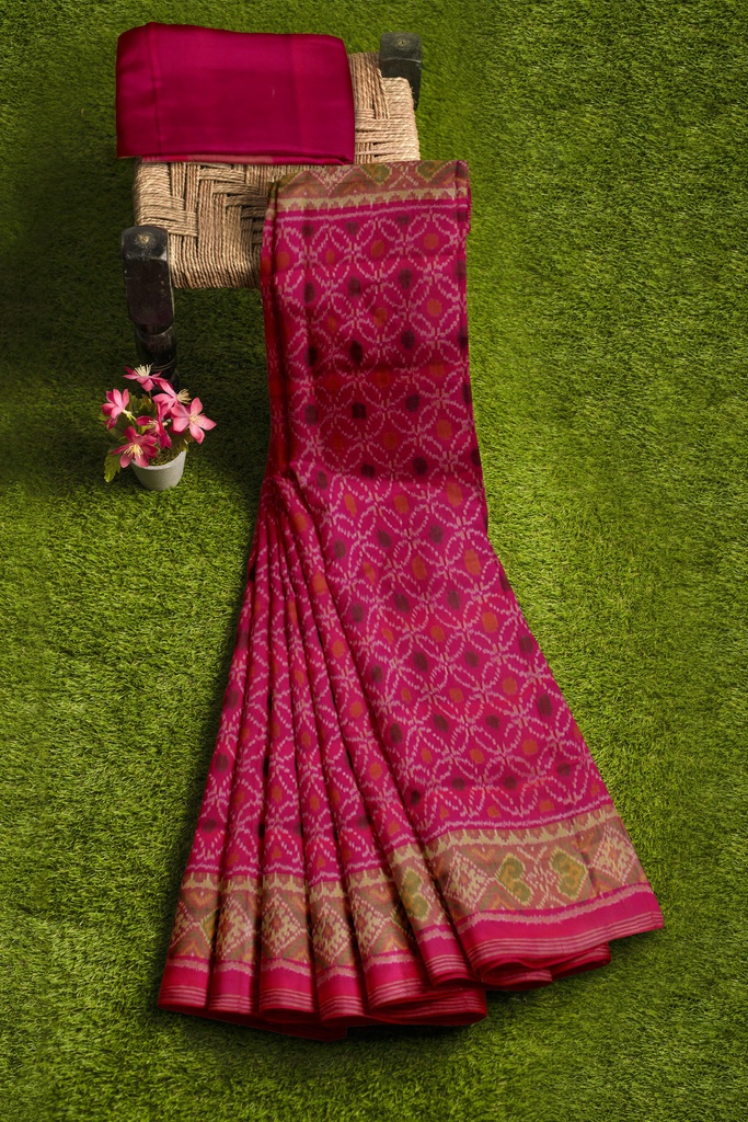 Handloom Single Ikat Silk Patola Saree
