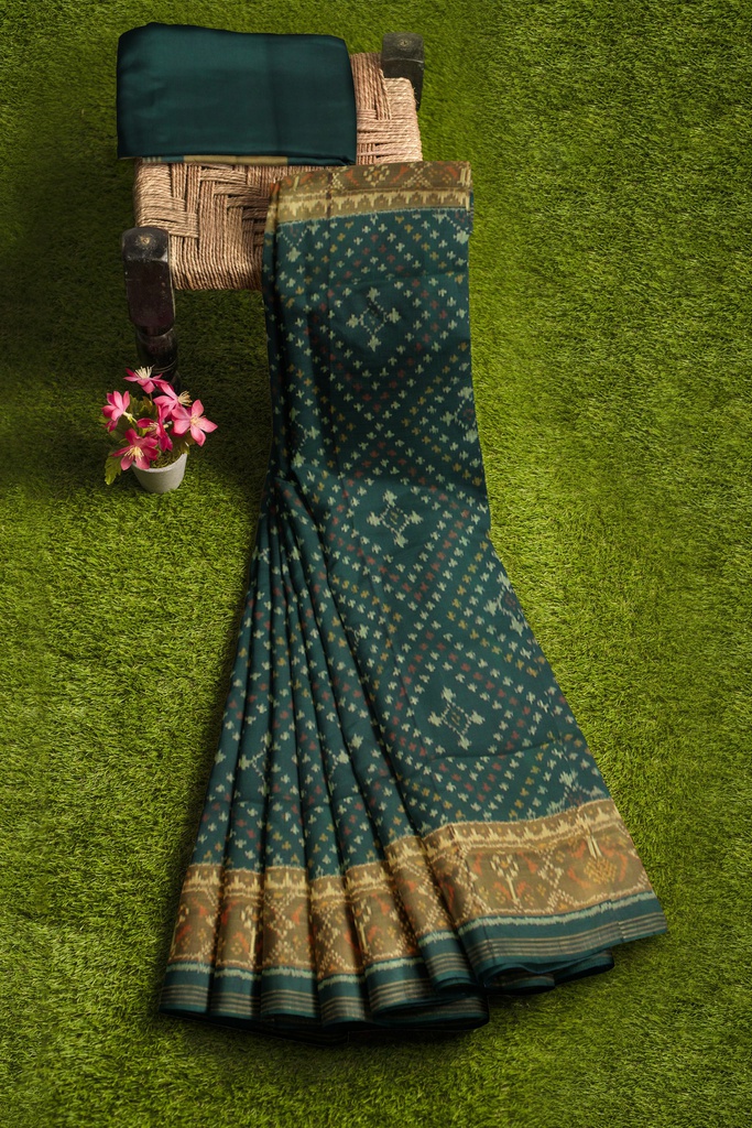 Handloom Single Ikat Silk Patola Saree