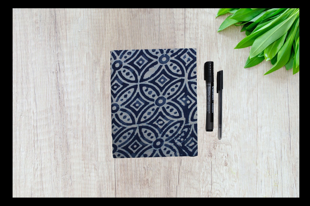 Handmade Diary with Ajrakh Print Cover