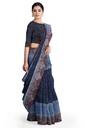 Hand Block Print Modal Silk Saree