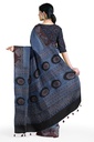 Hand Block Print Modal Silk Saree