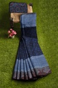 Hand Block Print Modal Silk Saree