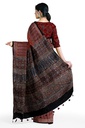Hand Block Print Modal Silk Saree
