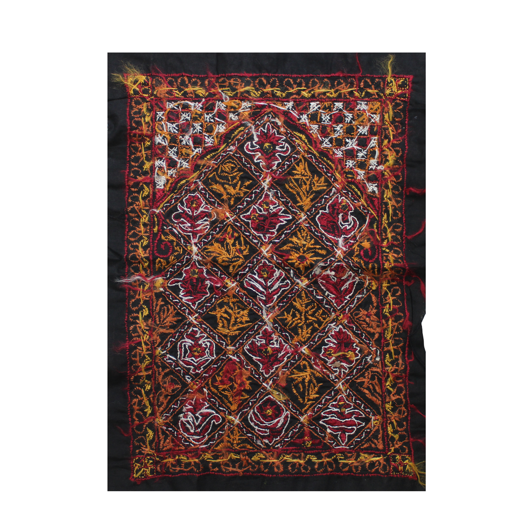 Multicolor Hand Embroidered Patch with Mirror Work
