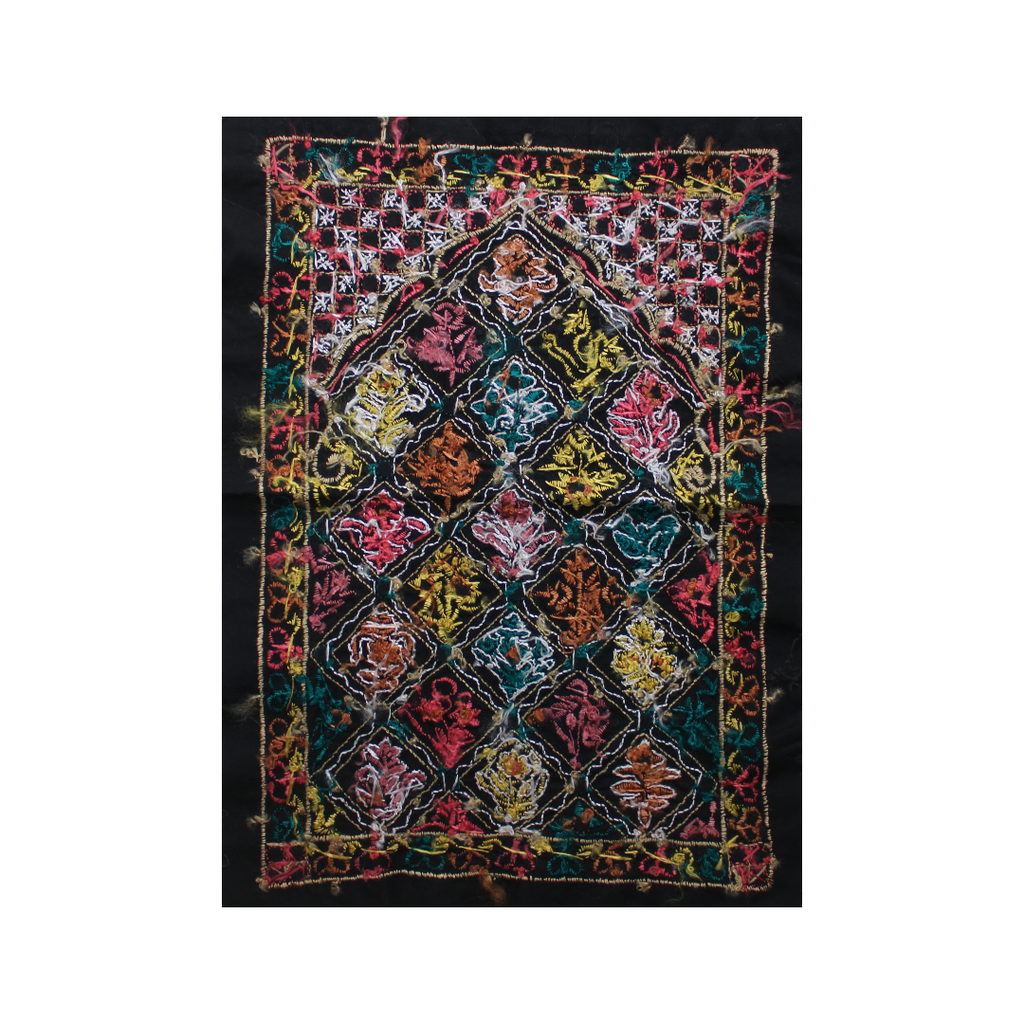 Multicolor Hand Embroidered Patch with Mirror Work