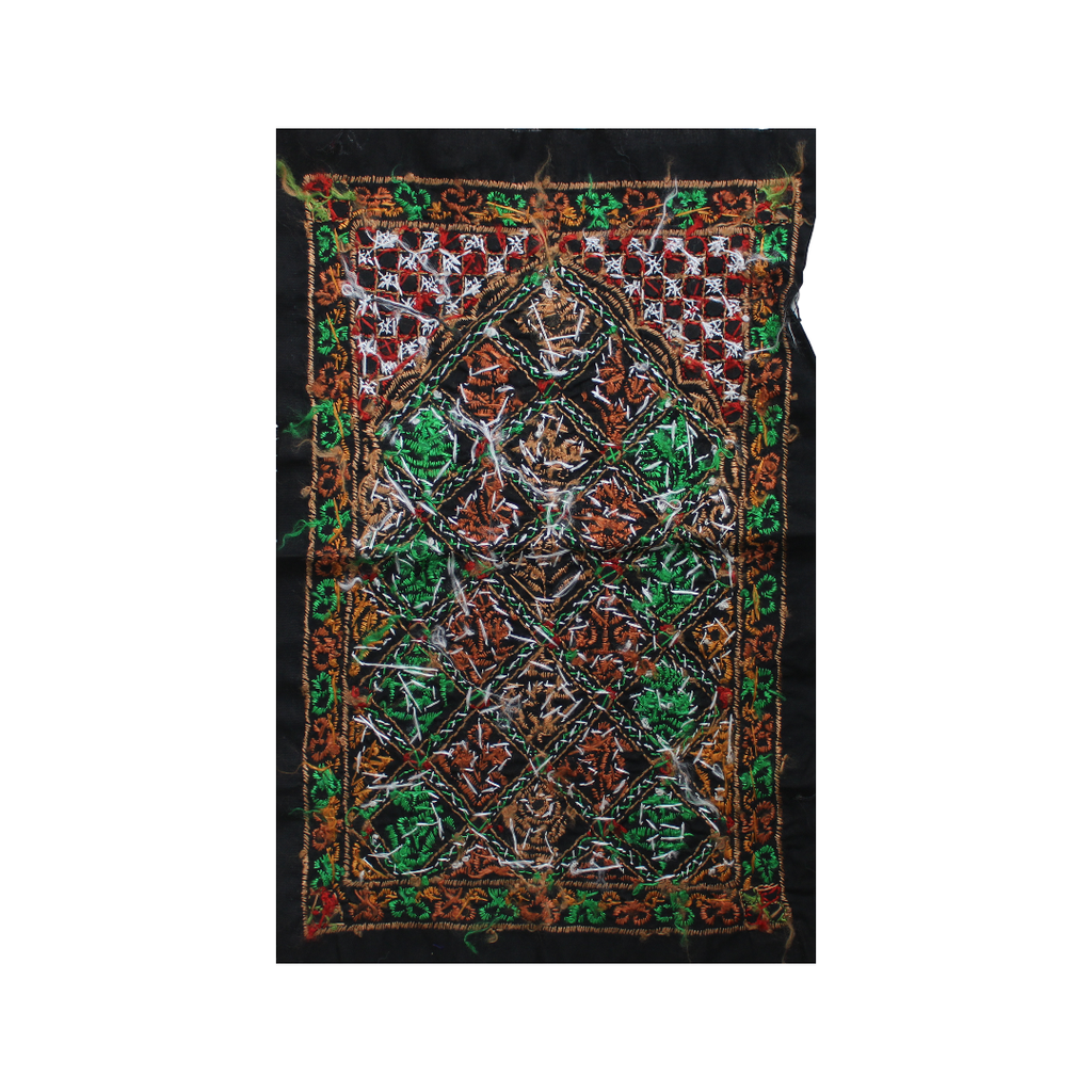 Multicolor Hand Embroidered Patch with Mirror Work