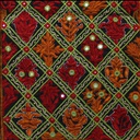 Multicolor Hand Embroidered Patch with Mirror Work