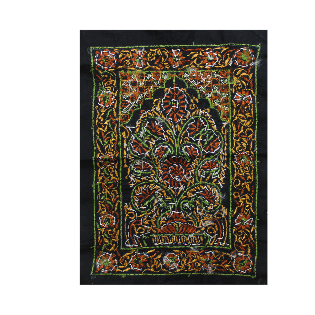 Multicolor Hand Embroidered Patch with Mirror Work
