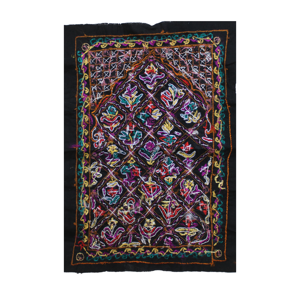 Multicolor Hand Embroidered Patch with Mirror Work