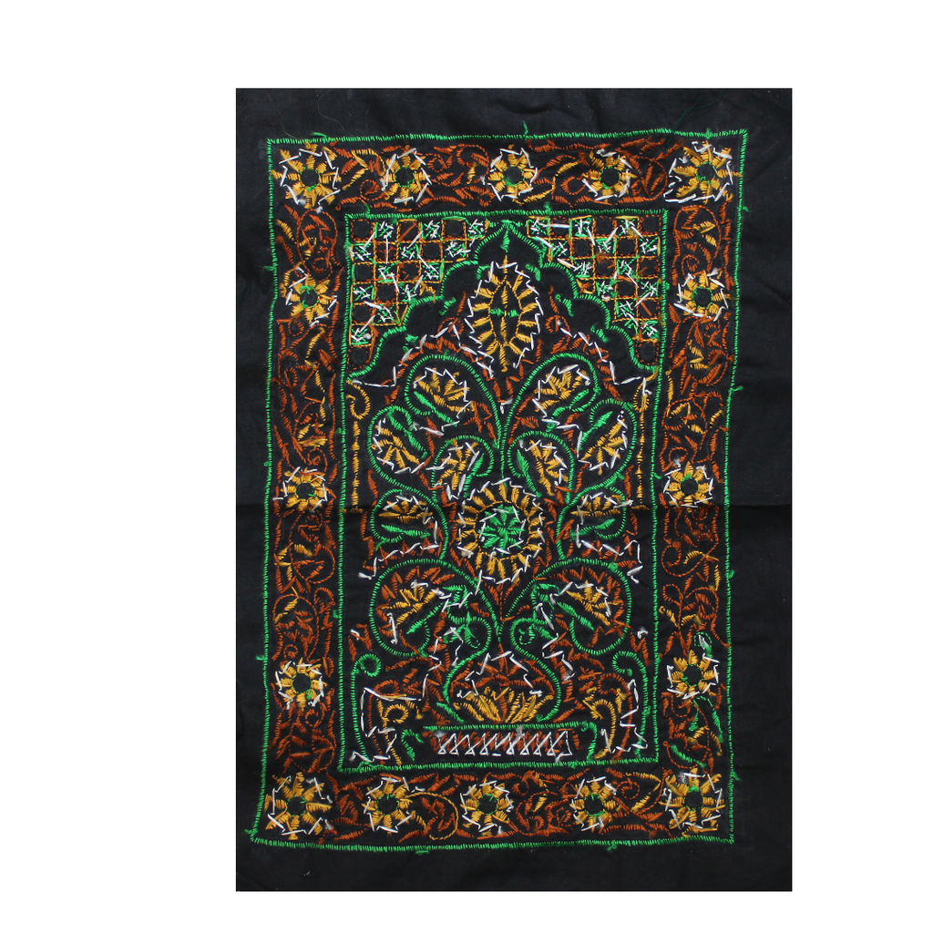 Multicolor Hand Embroidered Patch with Mirror Work