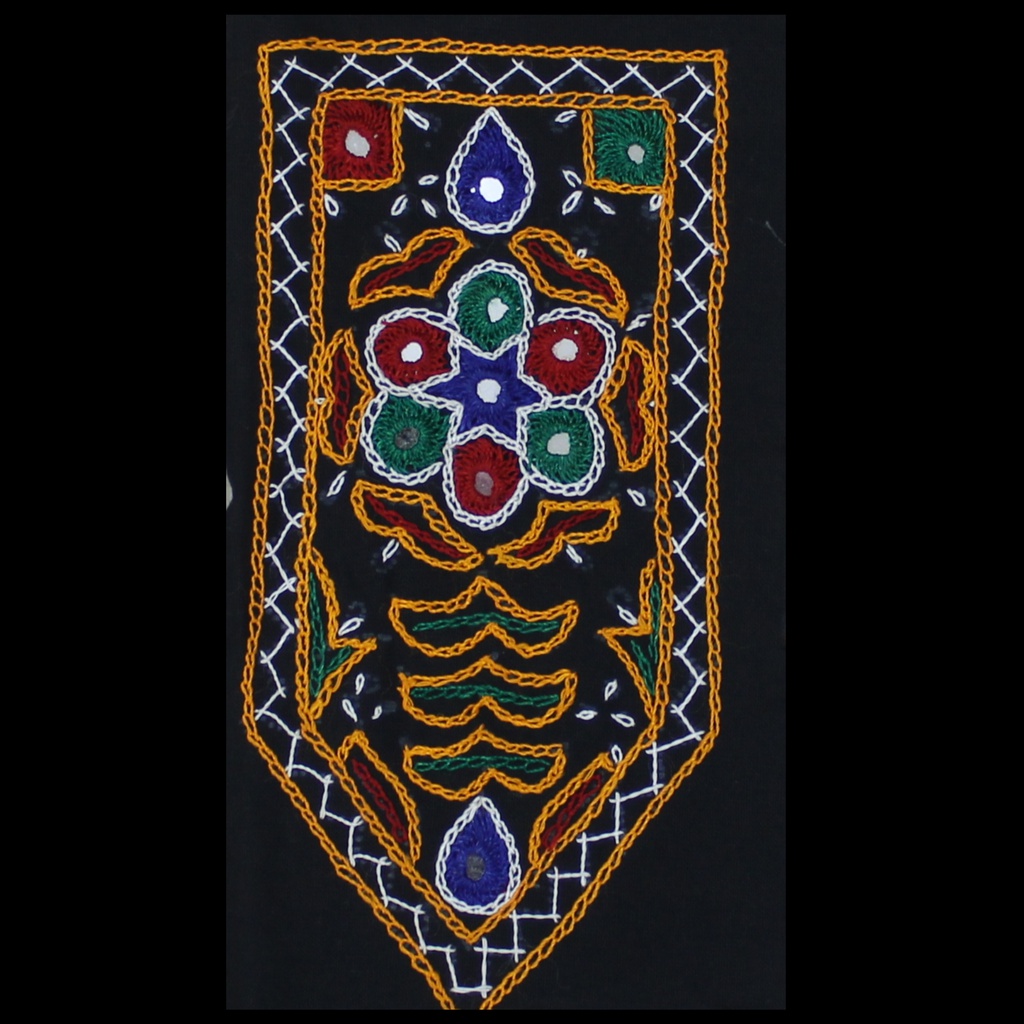 Multicolor Hand Embroidered Patch with Mirror Work