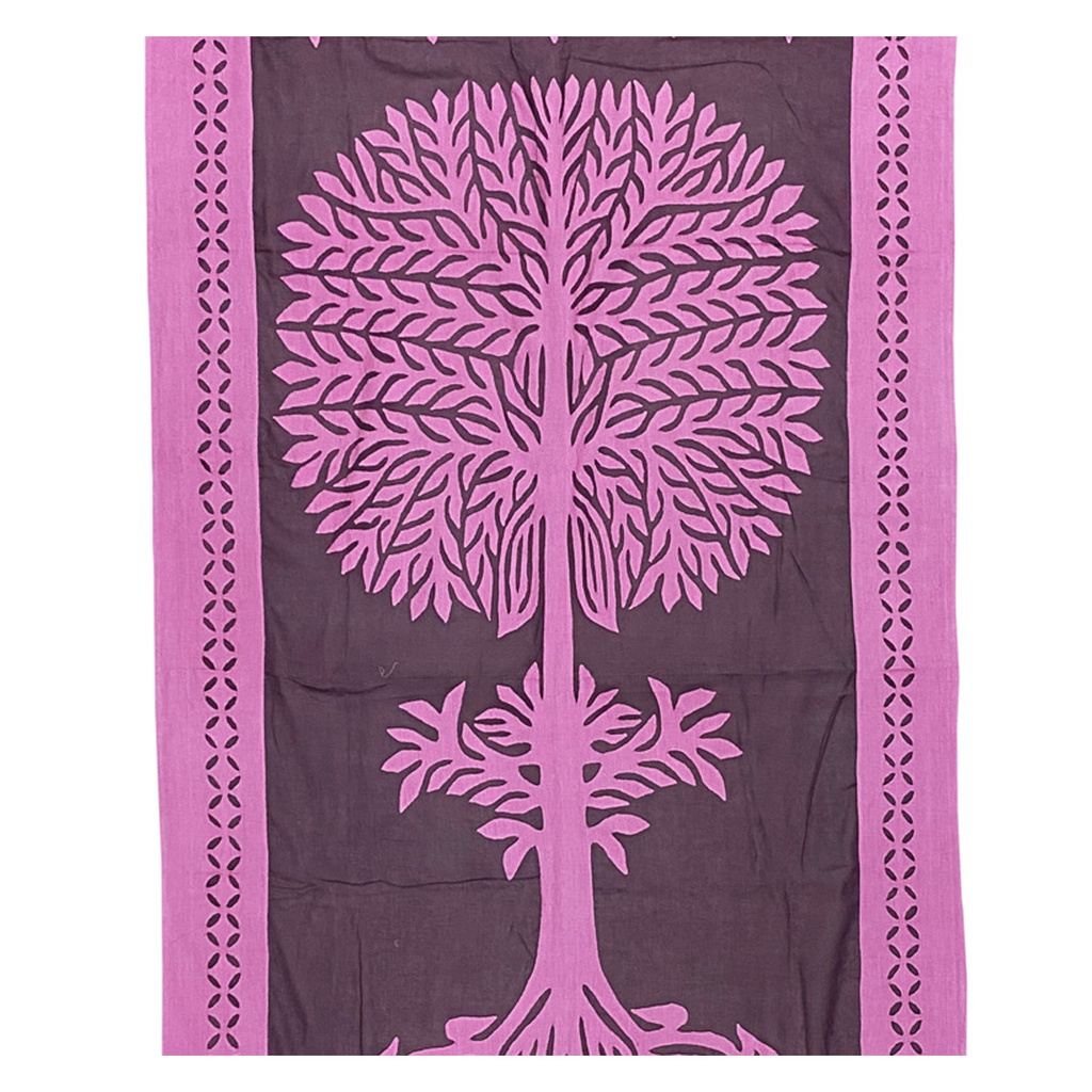 Hand Stitched Cotton Applique Work Curtain