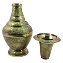 Handcrafted Metal Decorative Flower Pot / Vase (12")