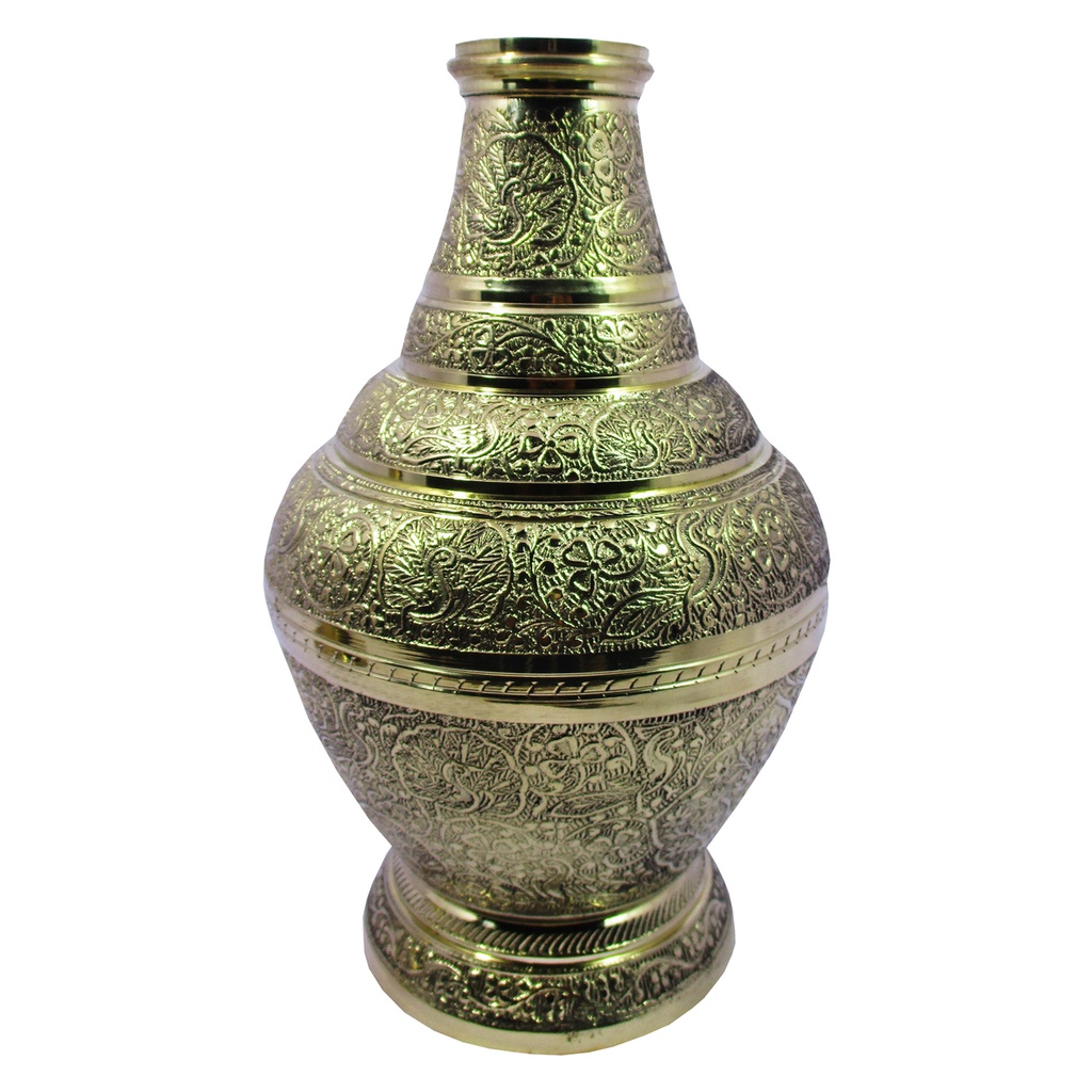 Handcrafted Metal Decorative Flower Pot / Vase (12")
