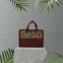 Handcrafted Hand Embroidery Leather Laptop Bag / Office Bag