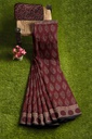 Hand Block Print Modal Silk Saree