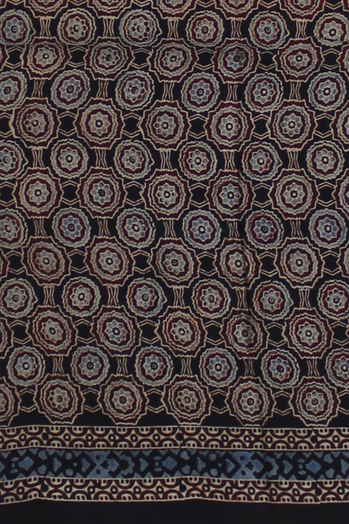 Hand Block Print Modal Silk Saree