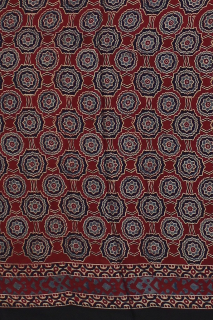 Hand Block Print Modal Silk Saree