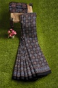 Hand Block Print Modal Silk Saree