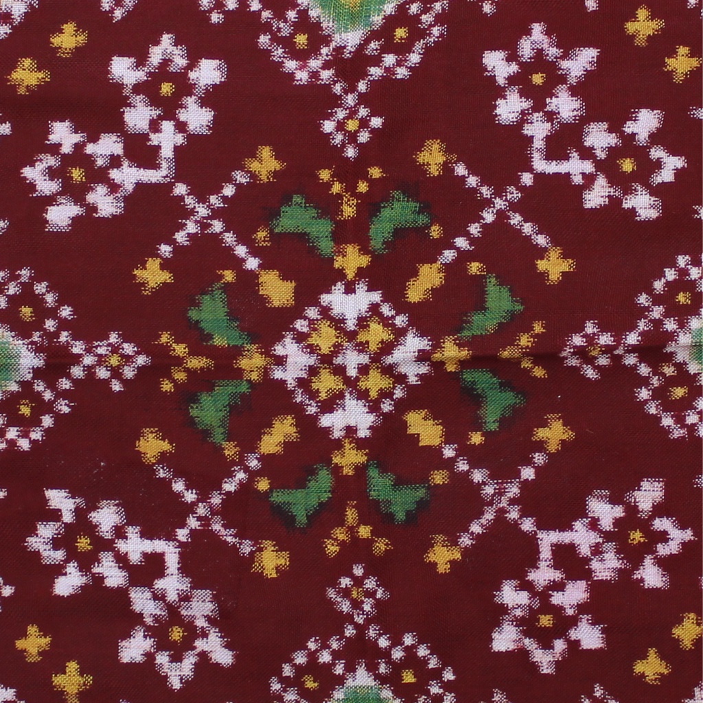 Handloom Double Ikat Patola Pocket Square