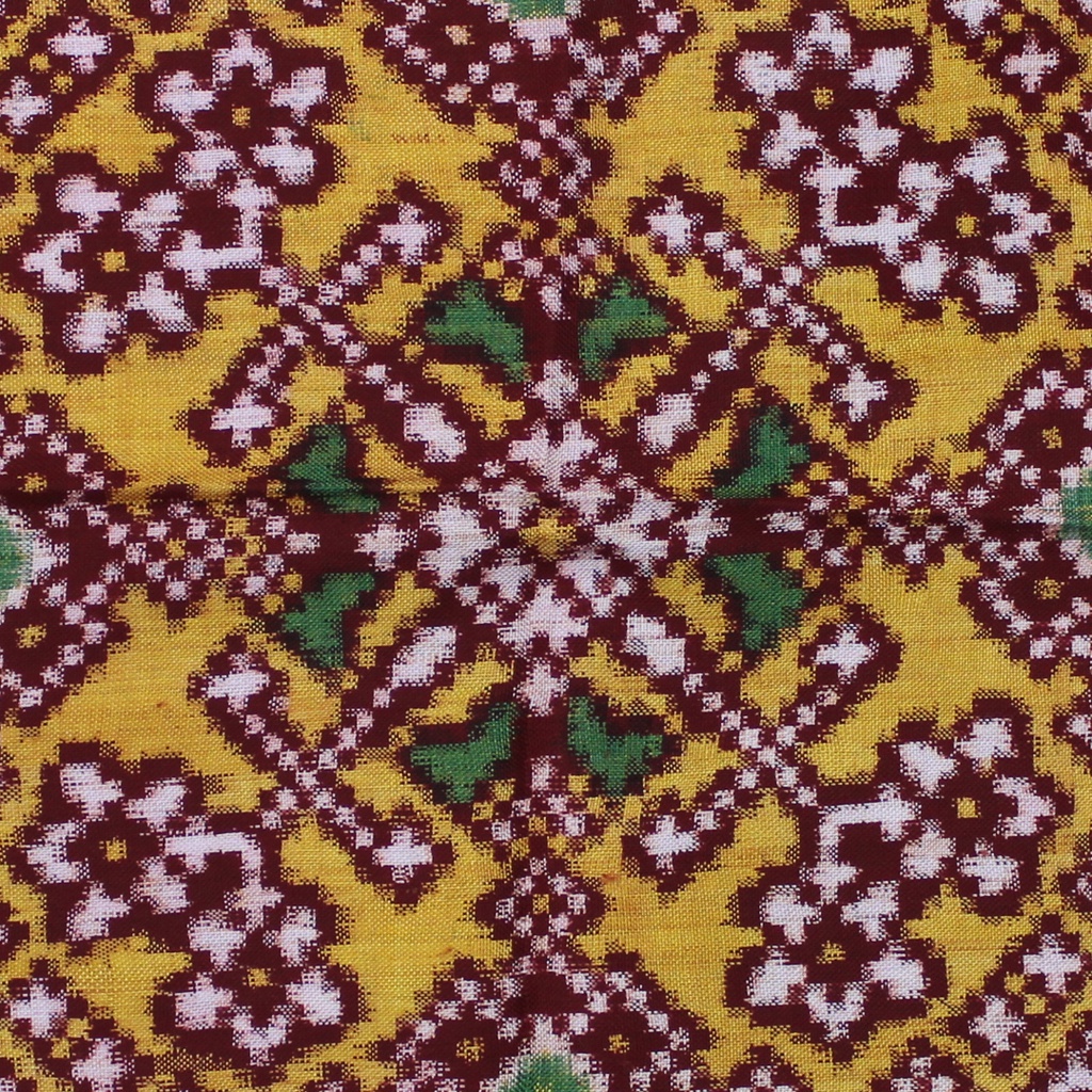 Handloom Double Ikat Patola Pocket Square