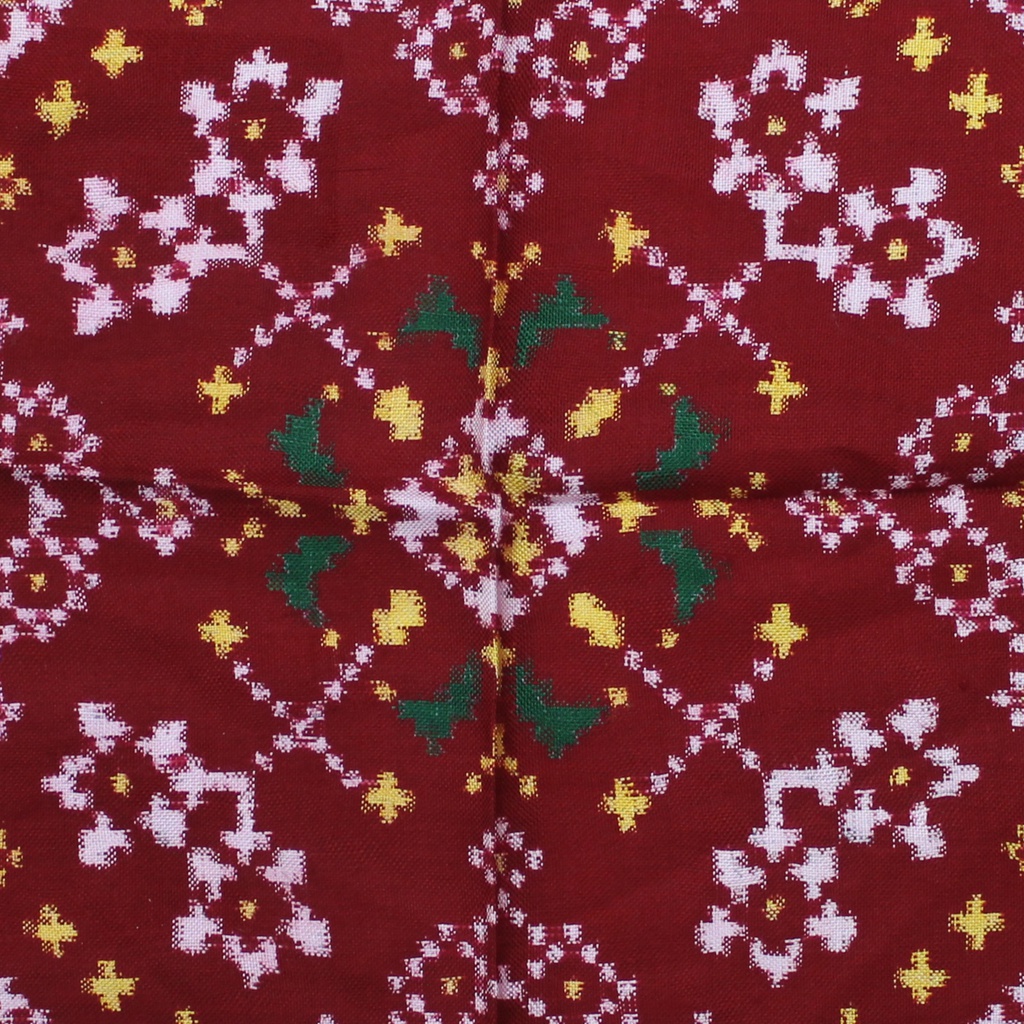 Handloom Double Ikat Patola Pocket Square